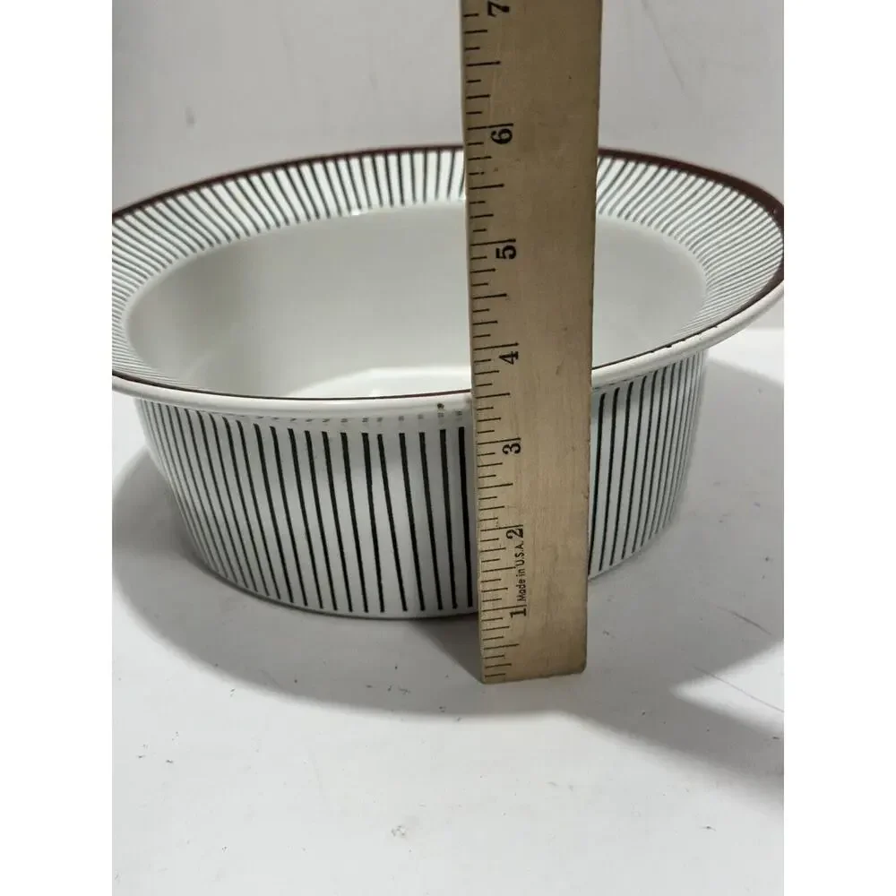 Vintage Gustavsberg Spisa Ribb Round Serving Bowl dish Stig Lindberg sweden 60’s